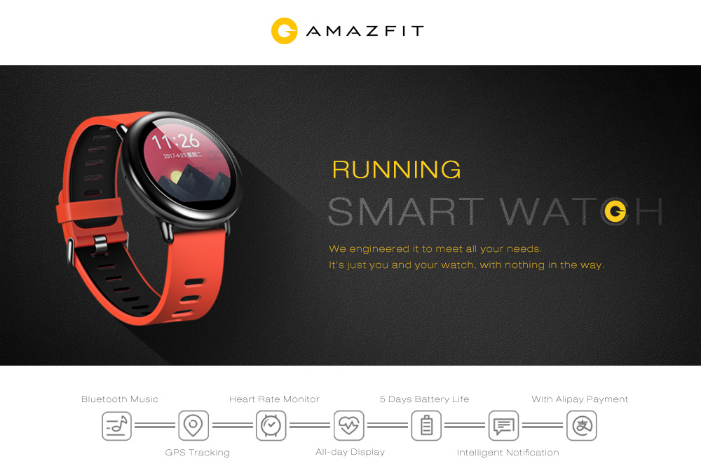 ساعت هوشمند شیائومی مدل Amazfit Pace Amazfit Pace
