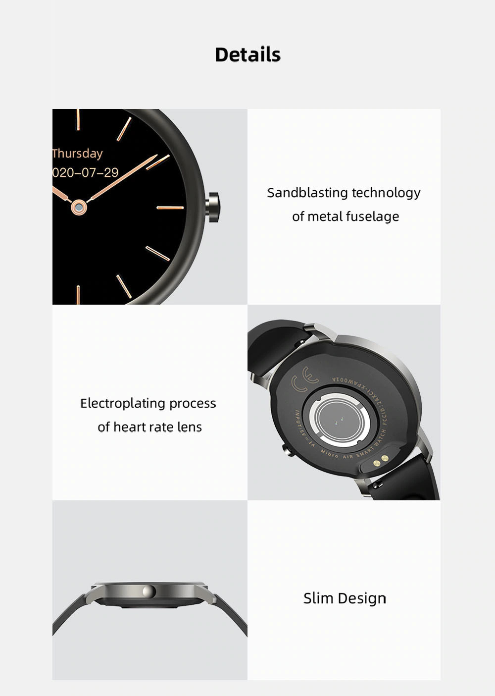 ساعت هوشمند شیائومی مدل Mibro Air ساعت هوشمند شیائومی مدل Mibro Air