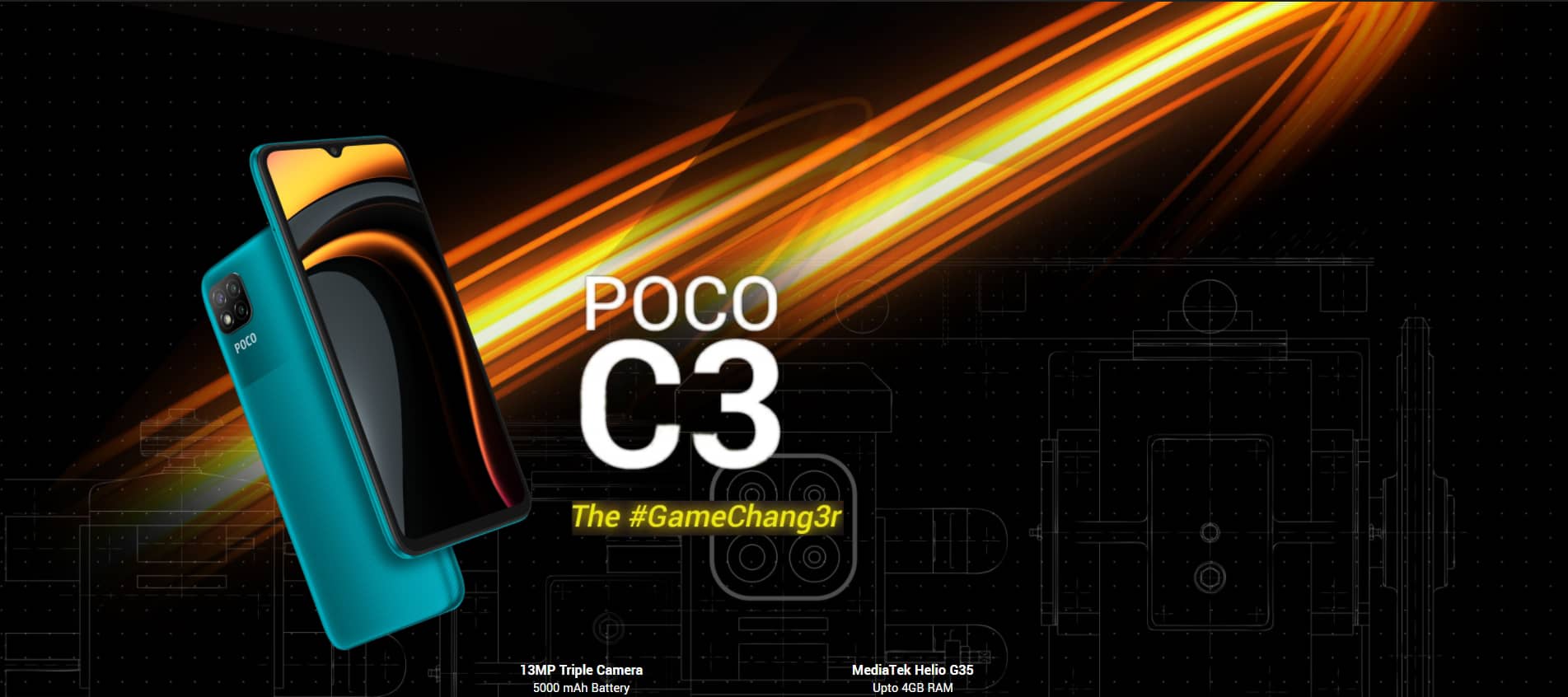 گوشی شیائومی مدل پوکو سی 3 4 64 Xiaomi Poco C3