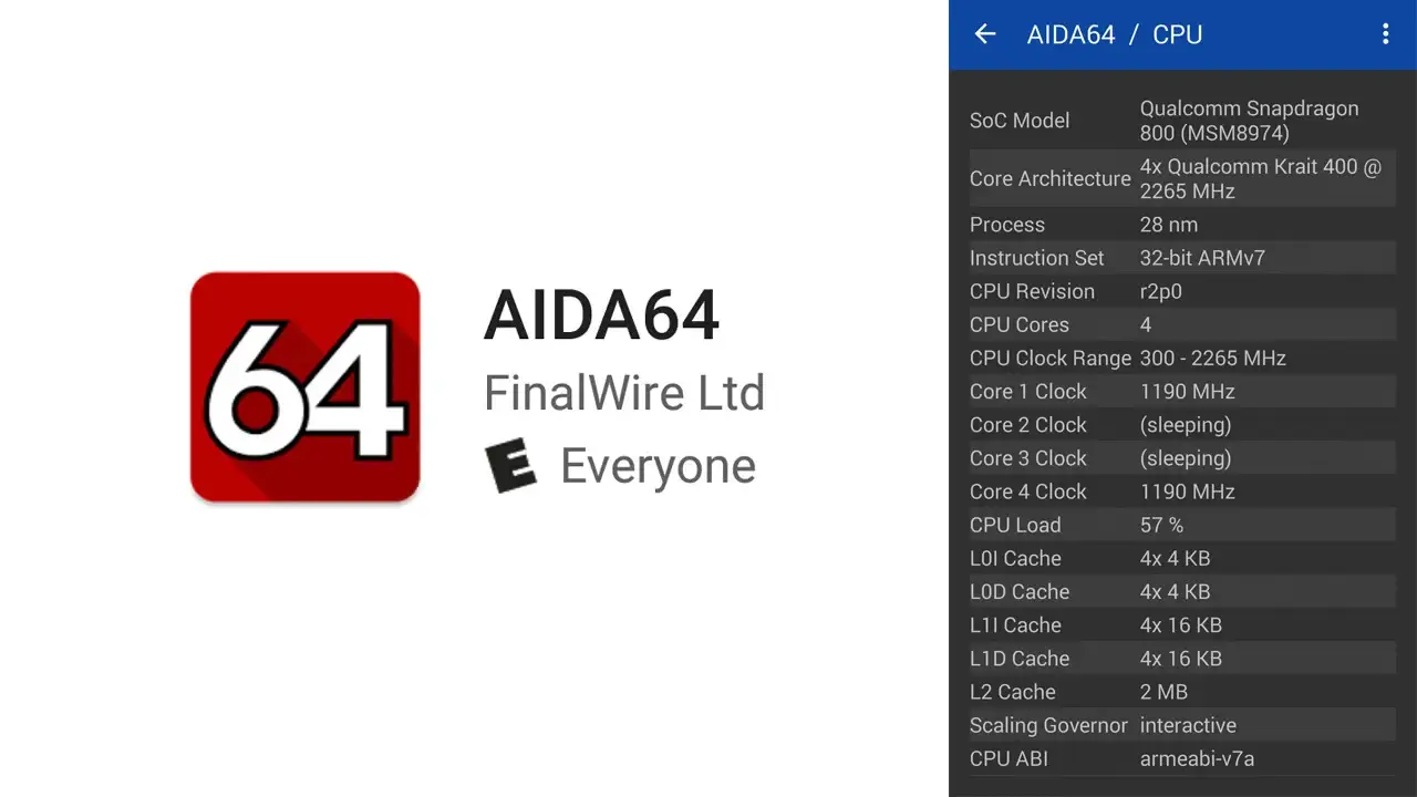 تشخیص ورژن بلوتوث گوشی با برنامه AIDA64
