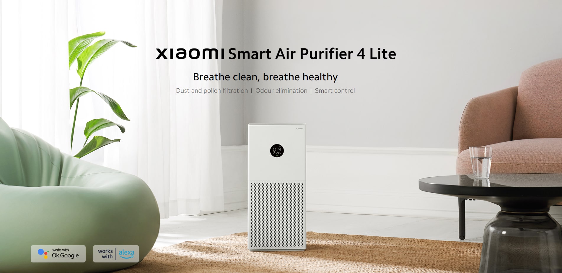 دستگاه تصفیه هوا شیائومی مدل Xiaomi Smart Air Purifier 4 Lite Xiaomi Smart Air Purifier 4 Lite
